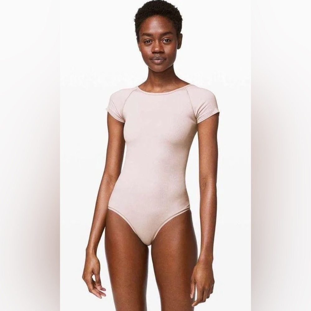 lululemon athletica Soft Pink Bodysuit